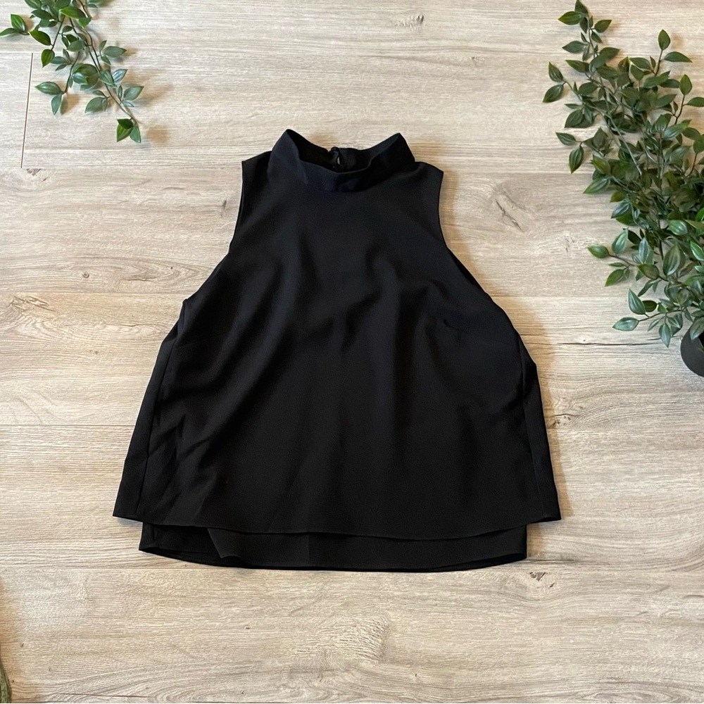 Banana Republic Black High-Neck Sleeveless Women's Top